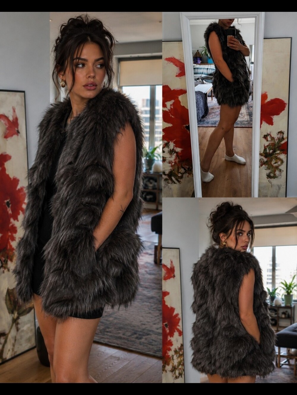 La Fée Verte Faux Fur Coat